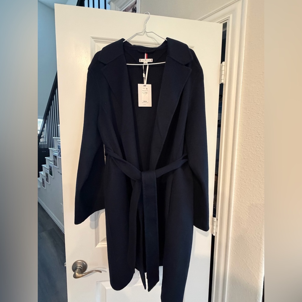 Tommy Hilfiger Navy Women's Trench Coat